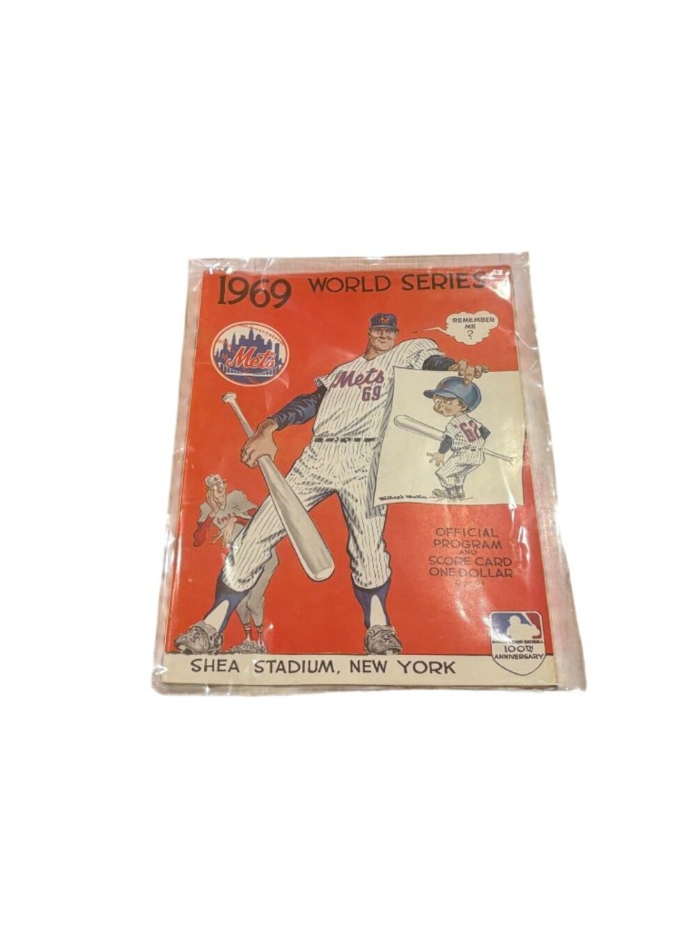 Original 1969 World Series Program New York Mets vs Baltimore Orioles Unscored